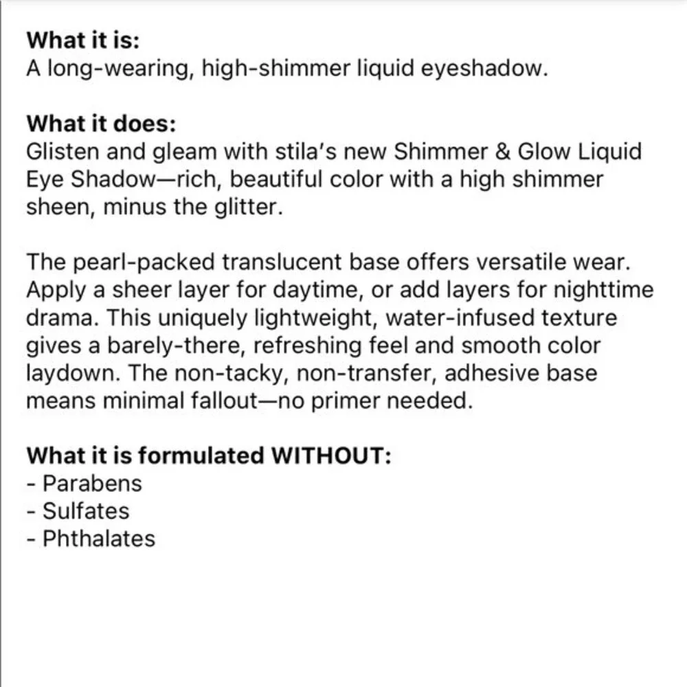 Stila New Shimmer & Glow Long Wearing Liquid Eyeshadow Twig